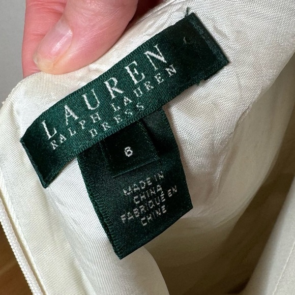 LAUREN Ralph Lauren Polkadot Fit Flare Mini Dress. - Picture 9 of 12